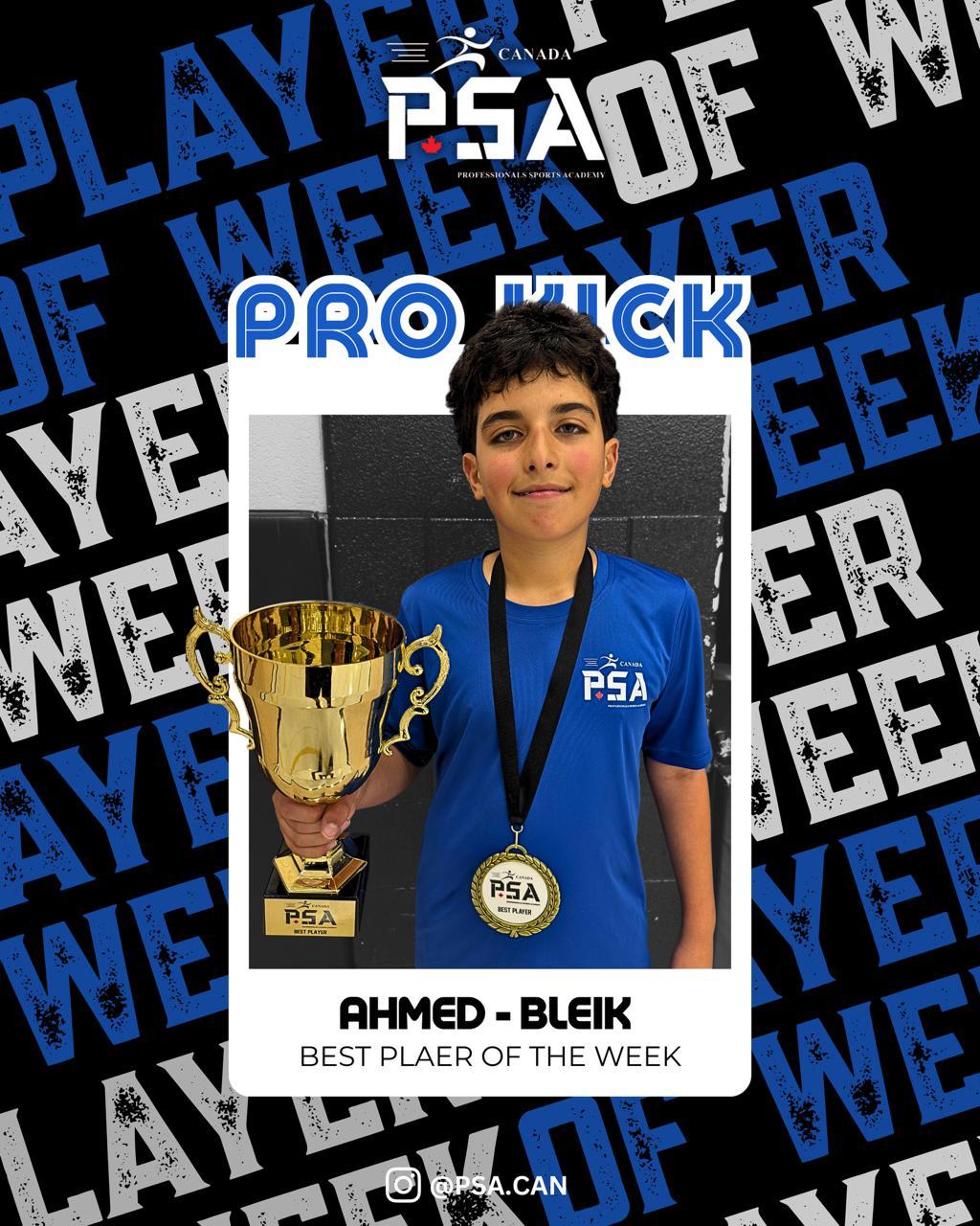 Best Player of the Week Pro kick program