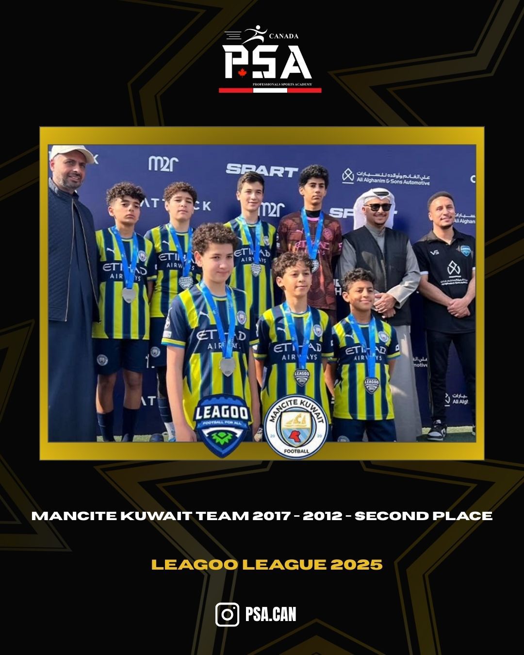 Mancite Kuwait Team 2012-2017 2nd Place in Leagoo League 2025