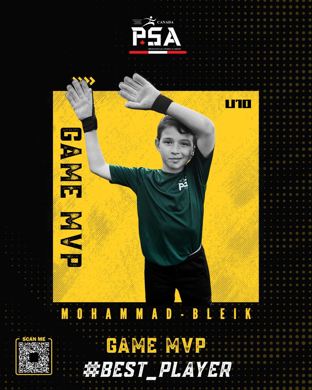 U10 Game MVP