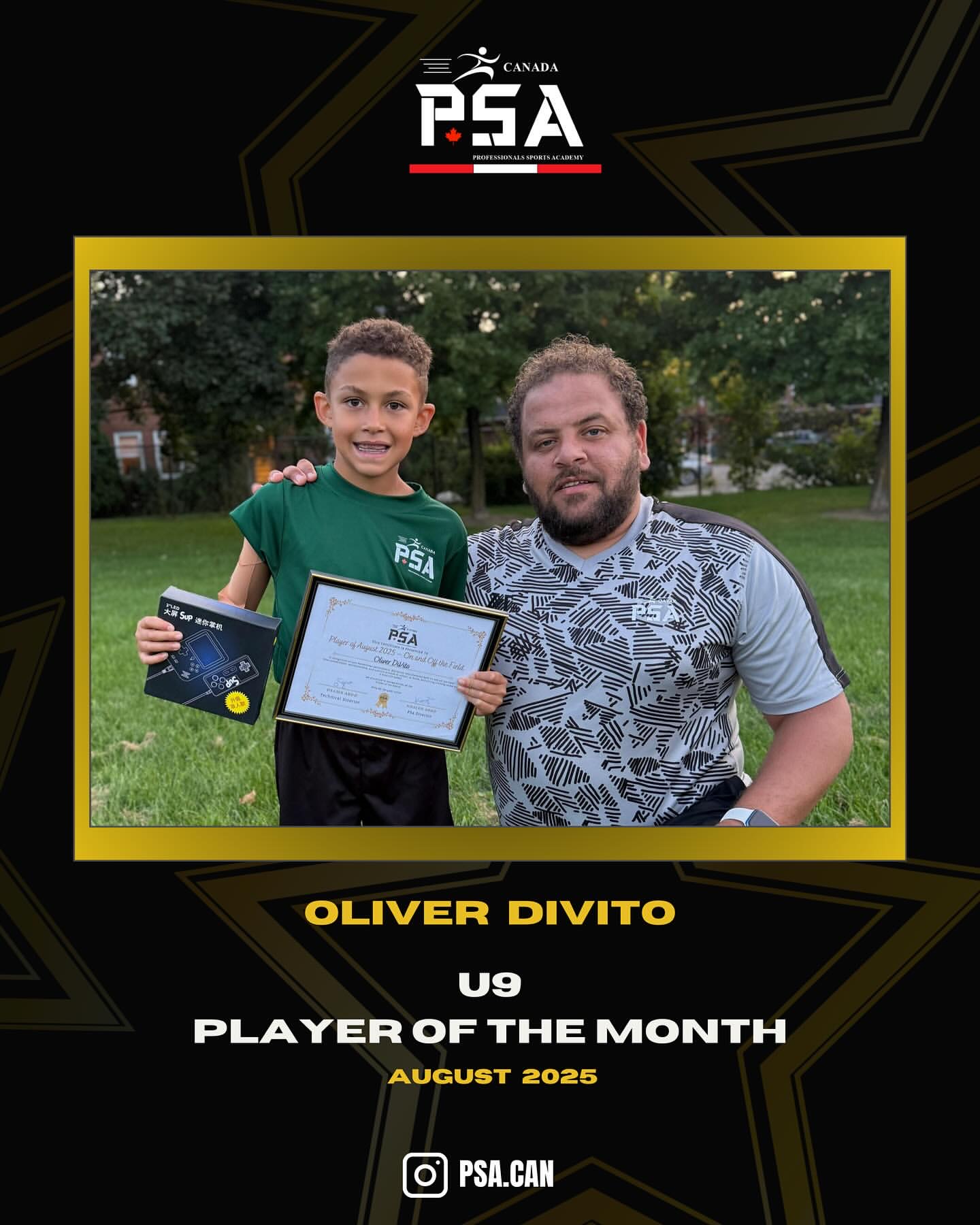 U9 Player Of Aug.,2025