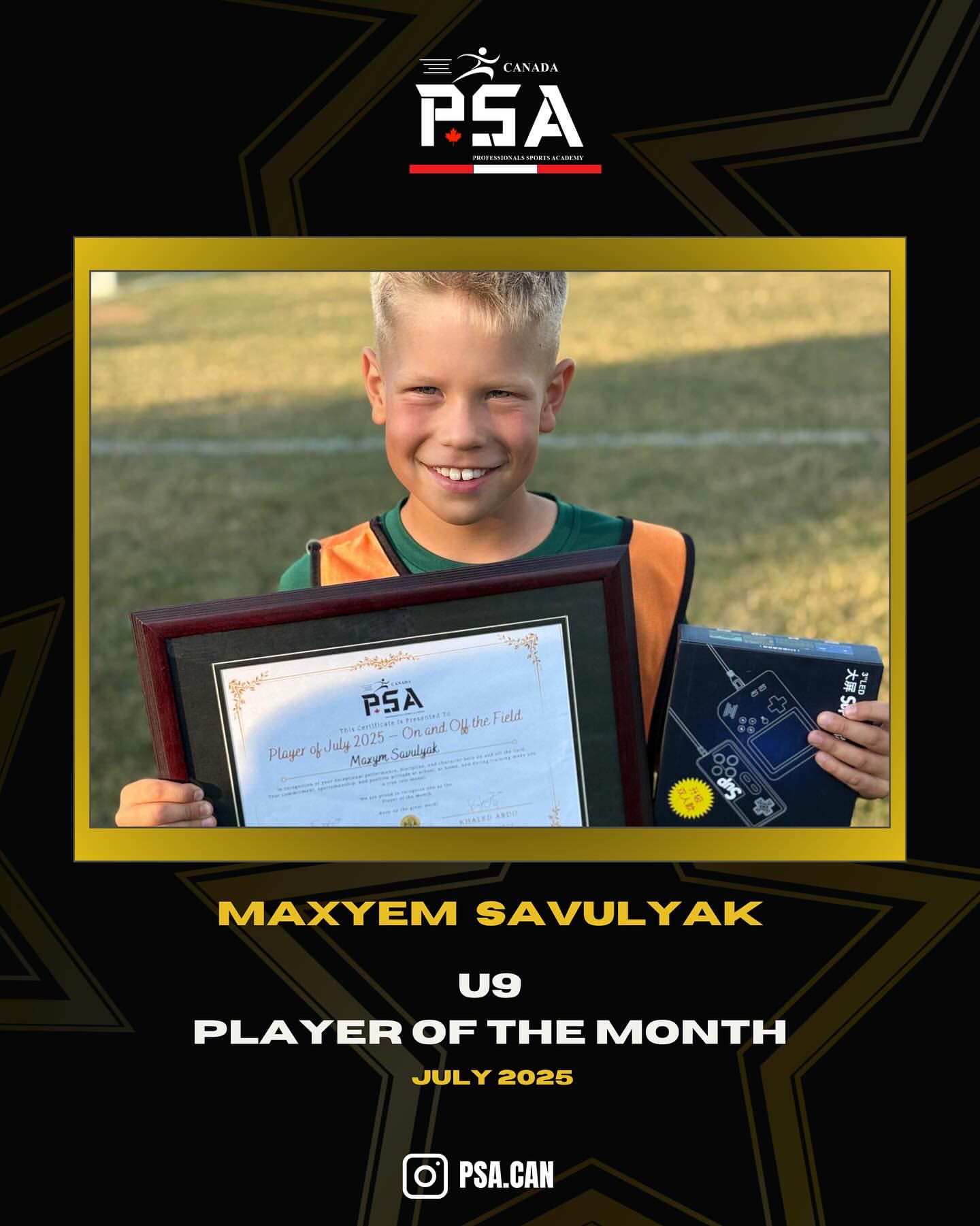 U9 Player Of July.,2025